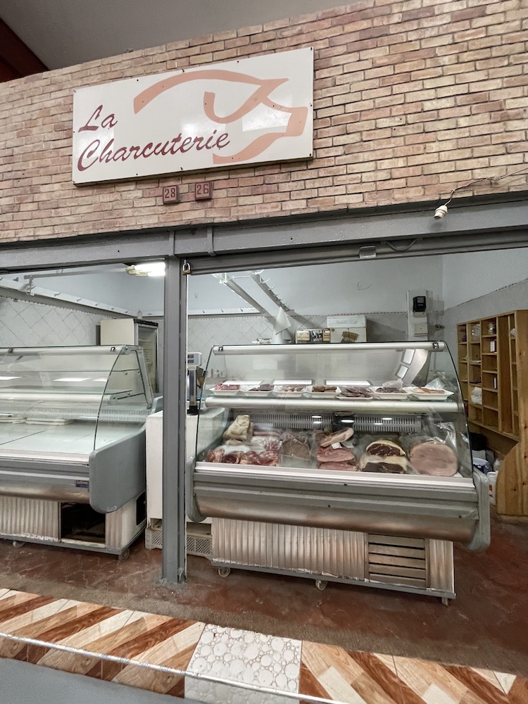 カサブランカのCentral Marketplaceの様子-豚肉屋